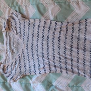 Aeropostale Striped V-Neck T-Shirt